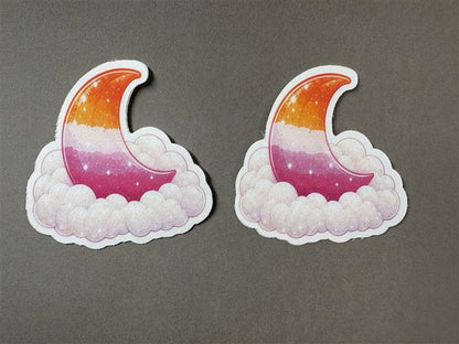 Lesbian Pride Sunset Moon Pasties