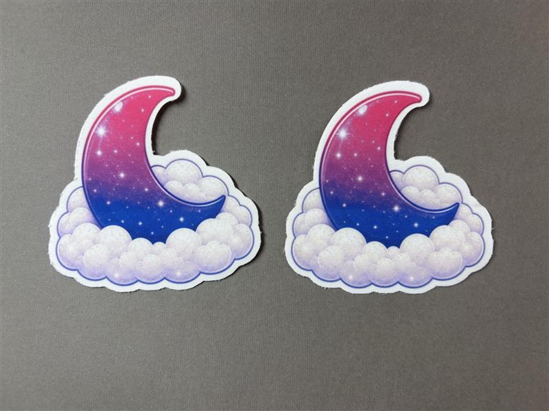 Bi Pride Moon Cloud Pasties