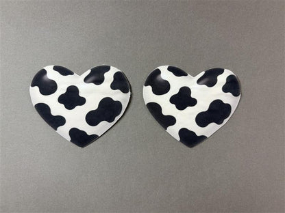 Cow Print Heart Pasties