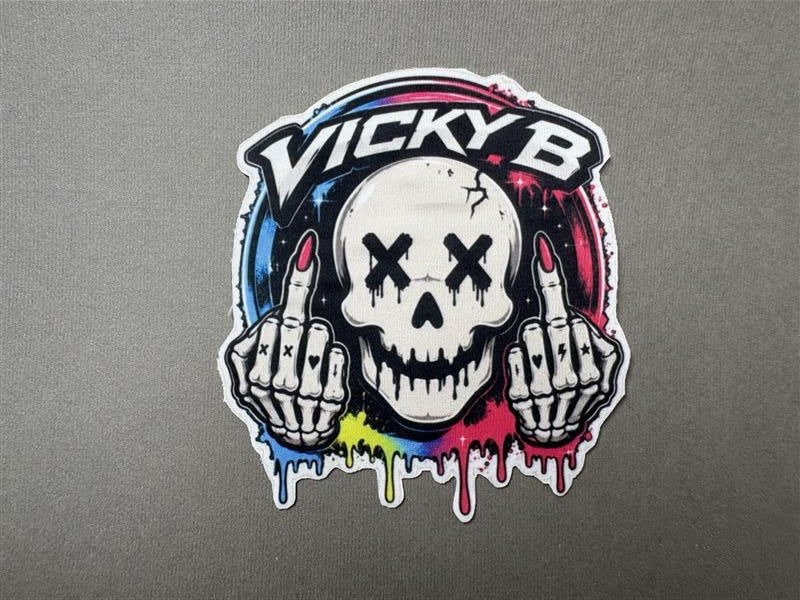 Vicky B Skull Middle Finger Pasties