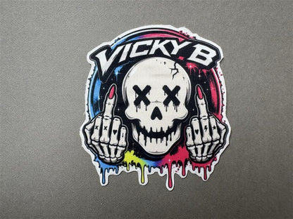 Vicky B Skull Middle Finger Pasties