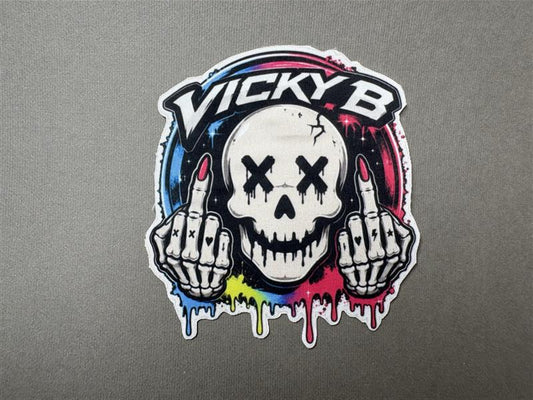 Vicky B Skull Middle Finger Pasties