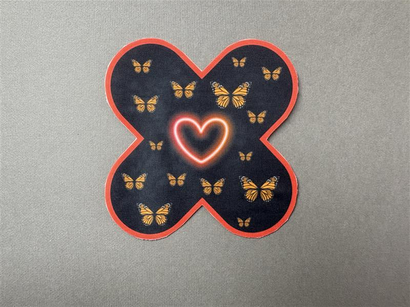 Neon Heart Butterfly Pasties