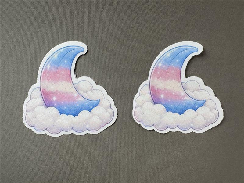 Trans Pride Moon Cloud Pasties